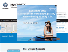 Tablet Screenshot of mckinneyvw.com